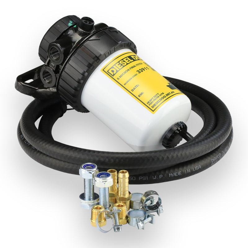 Load image into Gallery viewer, FILTERMAX UNIVERSAL  FUEL FILTER KIT - 3/8&quot; HOSE SIZE - 2 MIC FILTER
