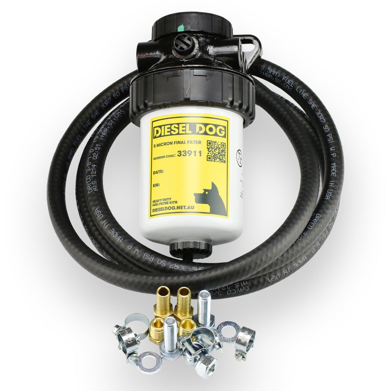 Load image into Gallery viewer, FILTERMAX UNIVERSAL FUEL FILTER KIT - 3/8&quot; HOSE SIZE - 30 MICRON FILTER
